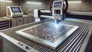 Aluminum laser engraving