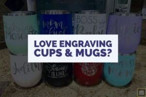 Steel cup engraving guide