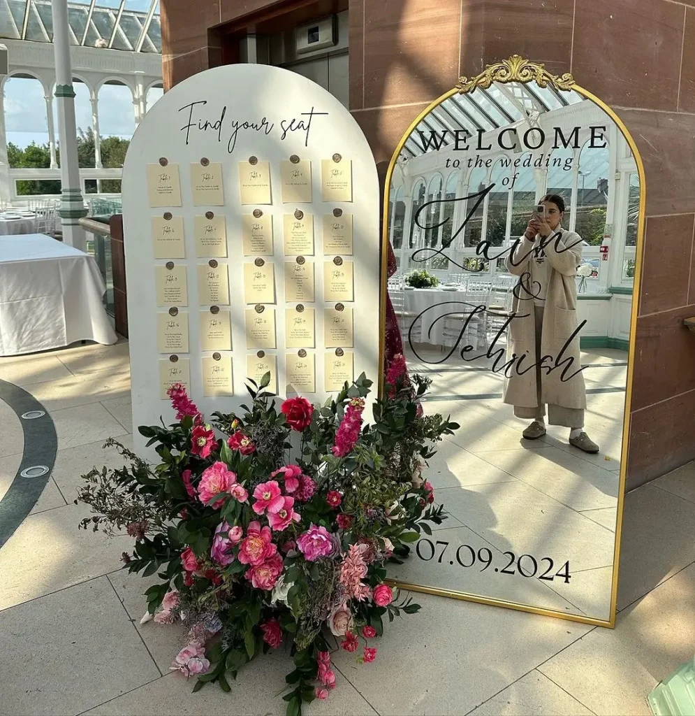 Ideas to Offer Custom Laser Engravings to Wedding & Event planners 2 Laser engraved wedding welcome signage